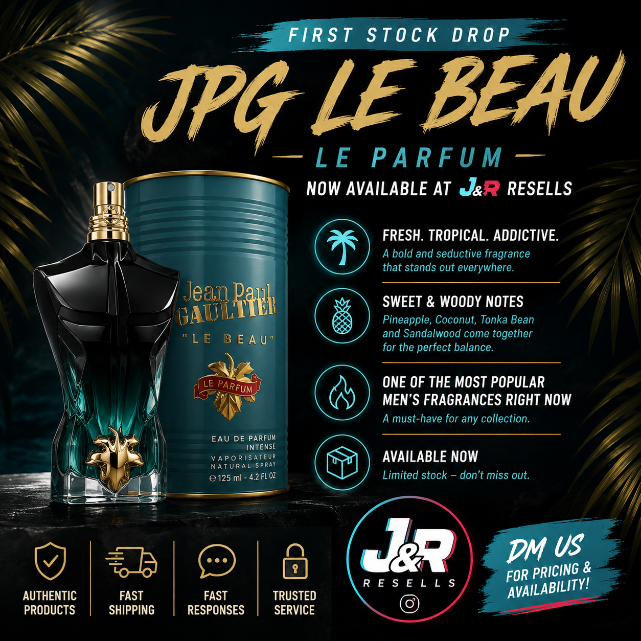 Jean Paul Gaultier Le Beau Le Parfum – 125mL